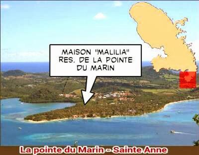Malilia Beach A Sainte-Anne - Wifi -5 Min A Pied De La Plage Esterno foto
